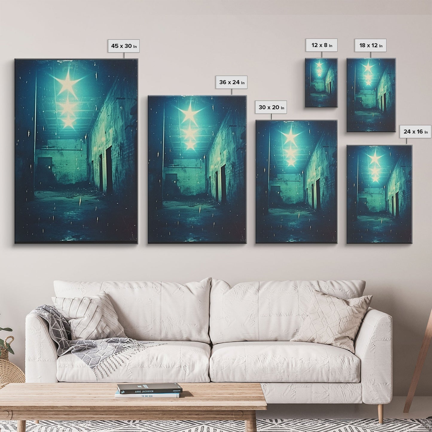 Abandoned Building, Spooky Art Print, Horror Home Decor, Canvas Print, Wall Hanging, Portrait Art, Anniversary Gift, Tiny House Decor