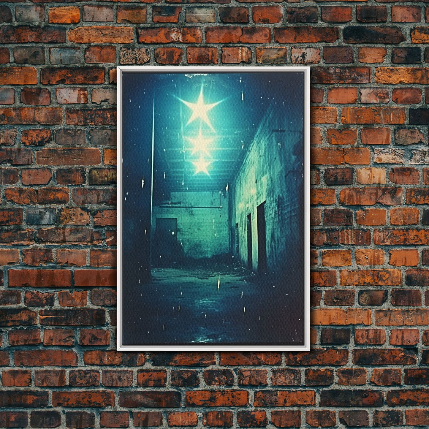 Abandoned Building, Spooky Art Print, Horror Home Decor, Canvas Print, Wall Hanging, Portrait Art, Anniversary Gift, Tiny House Decor