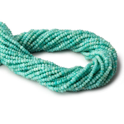 3-3.5mm Amazonite faceted rondelle beads 13 inch 140 pieces
