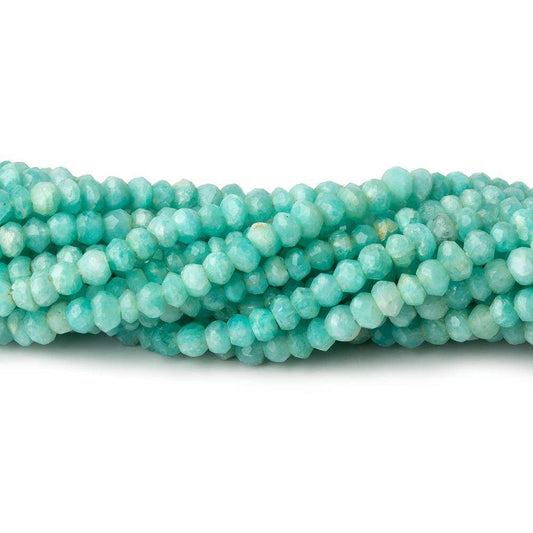 3-3.5mm Amazonite faceted rondelle beads 13 inch 140 pieces