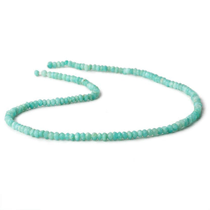 3-3.5mm Amazonite faceted rondelle beads 13 inch 140 pieces