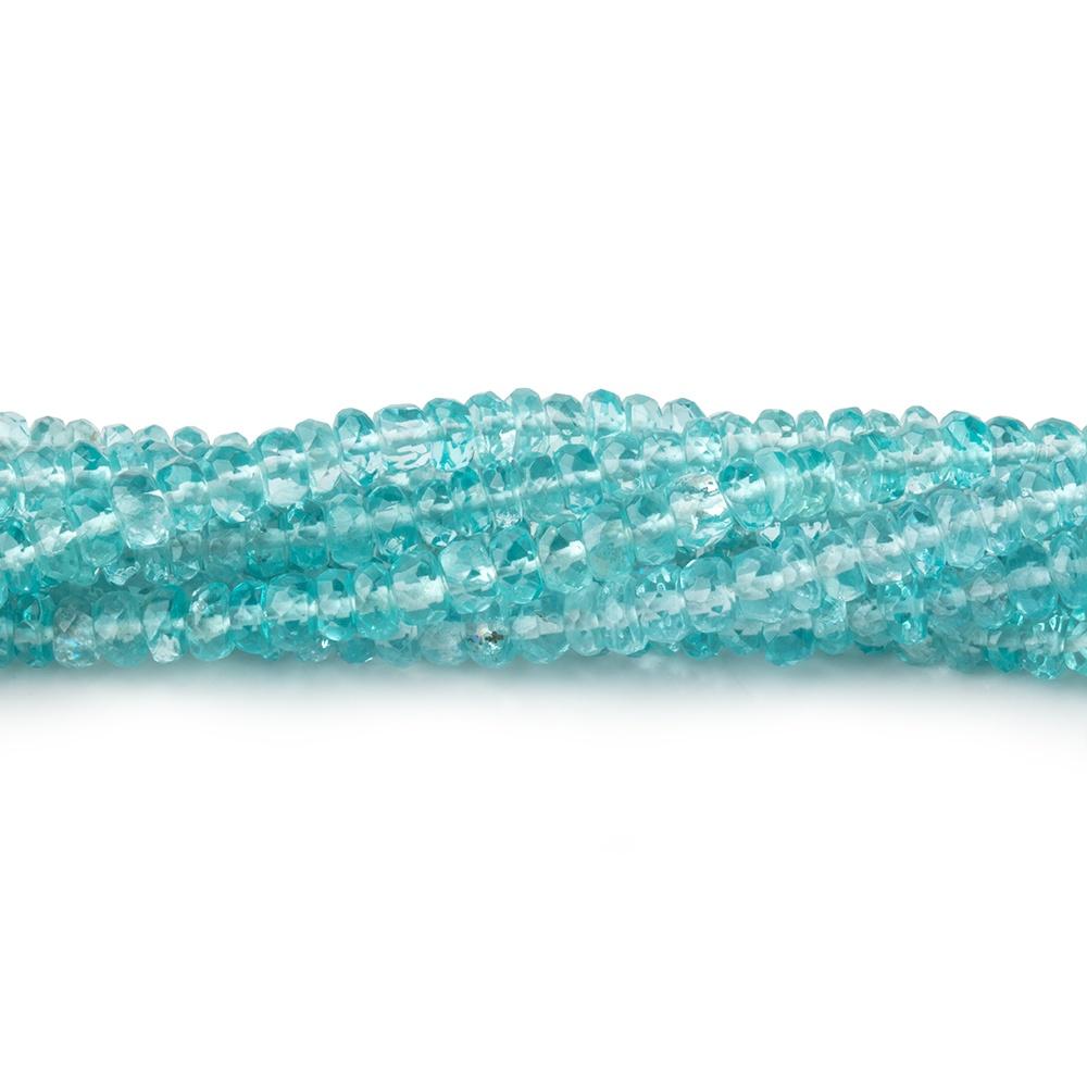 3-3.5mm Apatite faceted rondelles 16 inch 148 beads