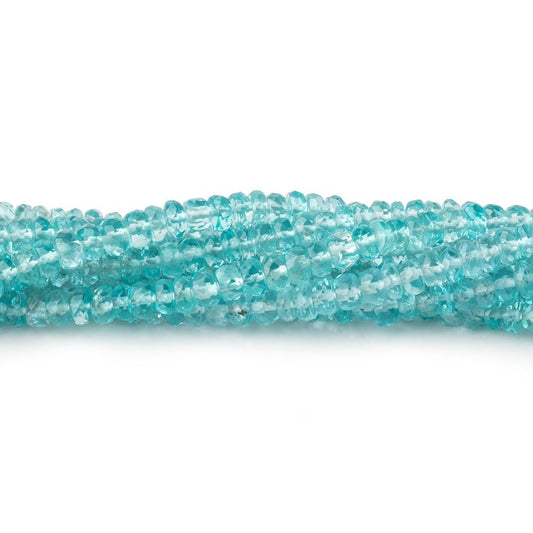 3-3.5mm Apatite faceted rondelles 16 inch 148 beads
