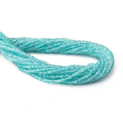 3-3.5mm Apatite faceted rondelles 16 inch 148 beads