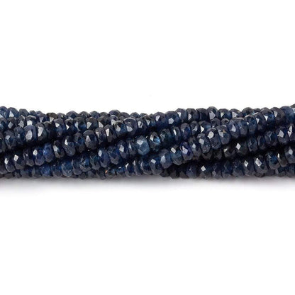 3-3.5mm Cambodian Blue Sapphire Faceted Rondelles 15.5 inch 227 beads A