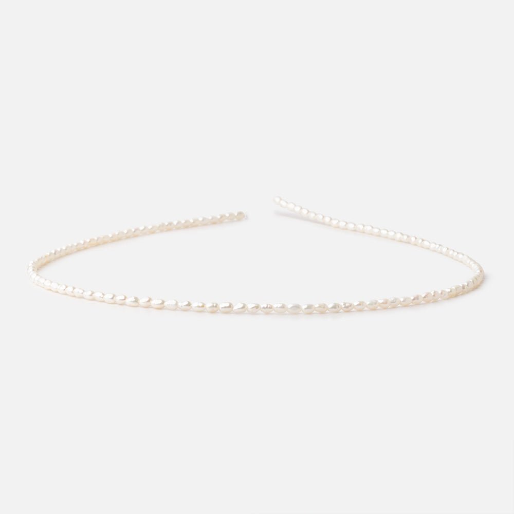 3-3.5mm Creamy Petite Baroque Freshwater Pearls 14.75 inch 100 Beads AA