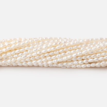 3-3.5mm Creamy Petite Baroque Freshwater Pearls 14.75 inch 100 Beads AA