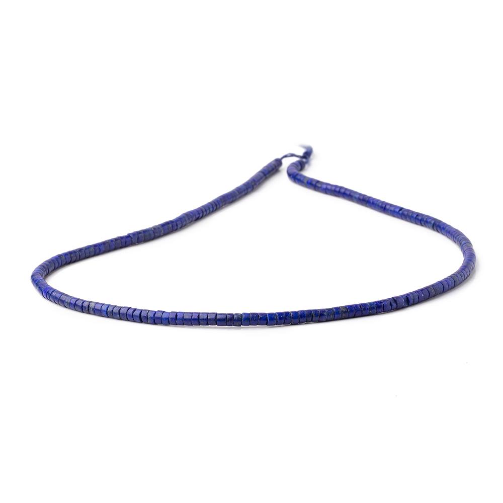 3-3.5mm Lapis Lazuli Hand Cut Heishi Beads 15 inch 200 pieces