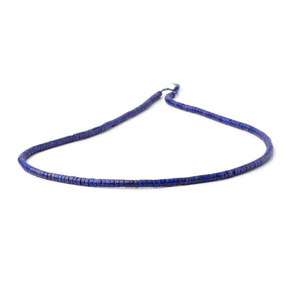 3-3.5mm Lapis Lazuli Hand Cut Heishi Beads 15 inch 200 pieces