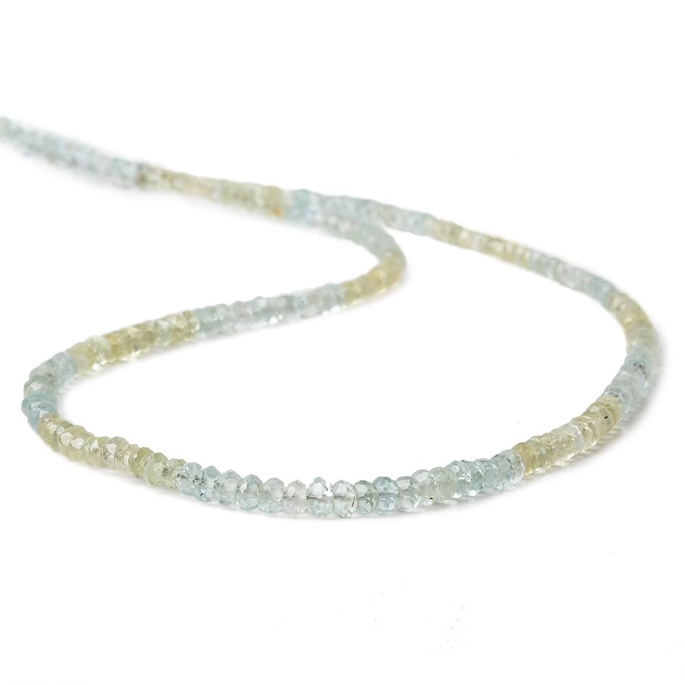 3-3.5mm Multi Beryl faceted rondelle beads 16 inch 190 pieces