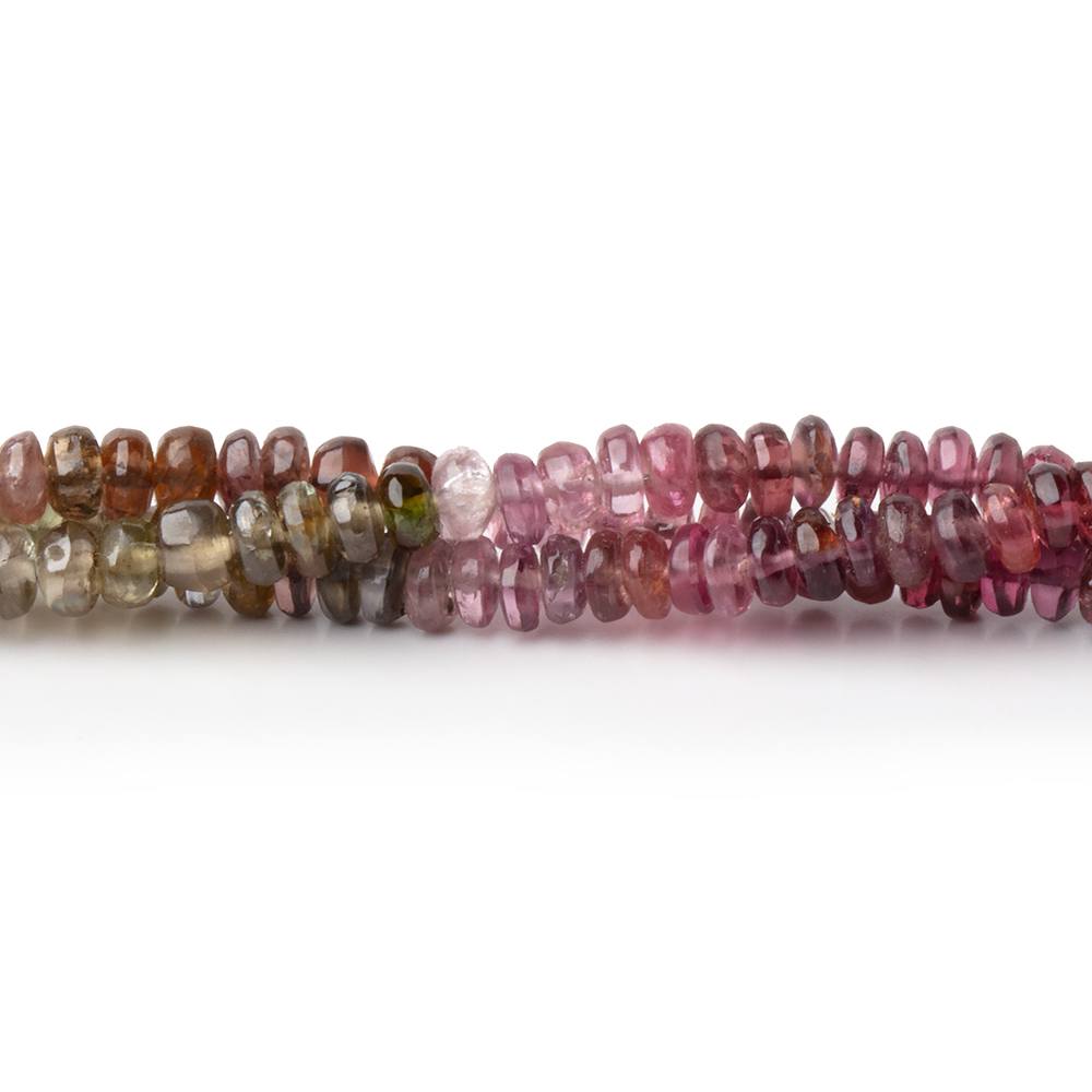 3-3.5mm Multi Color Spinel Plain Rondelle Beads 16 inch 220 pieces