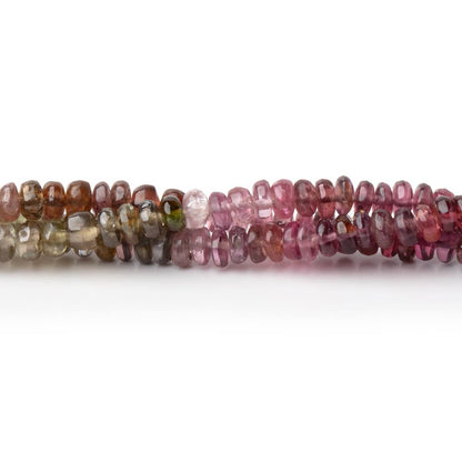 3-3.5mm Multi Color Spinel Plain Rondelle Beads 16 inch 220 pieces