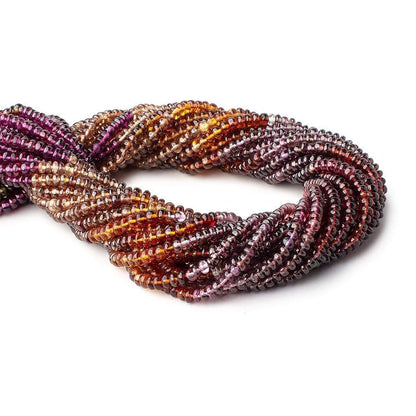 3-3.5mm Multi Gemstone Plain Rondelle Beads 13.5 inch 160 pieces