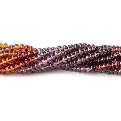 3-3.5mm Multi Gemstone Plain Rondelle Beads 13.5 inch 160 pieces