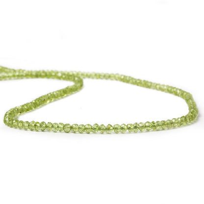 3-3.5mm Peridot Faceted Rondelle 14.5 inch 167 pieces