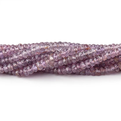 3-3.5mm Purple Spinel faceted rondelles 16 inch 239 beads AA grade