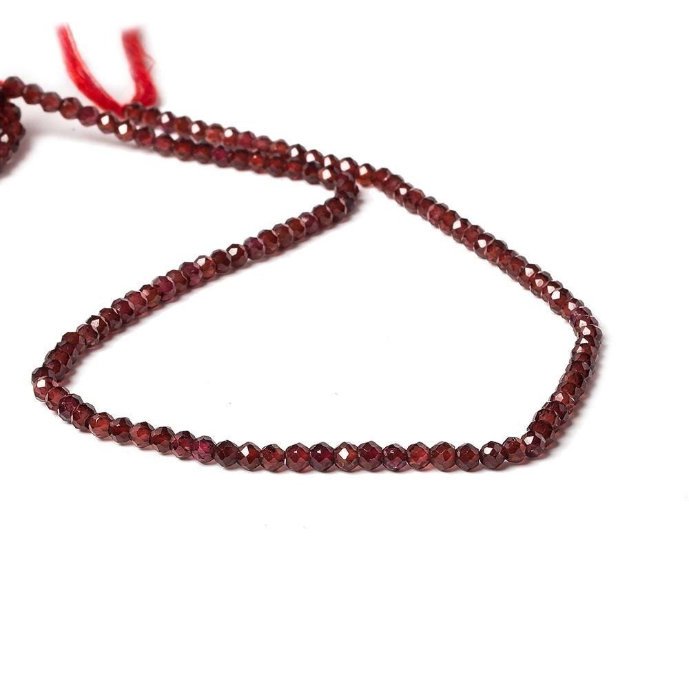 3-3.5mm Pyrope Garnet micro faceted rondelle beads 13 inch 115 pieces