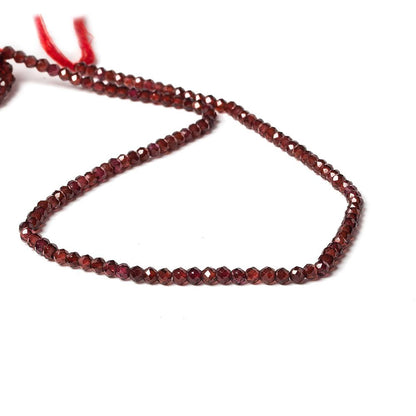 3-3.5mm Pyrope Garnet micro faceted rondelle beads 13 inch 115 pieces