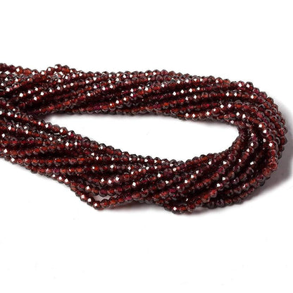 3-3.5mm Pyrope Garnet micro faceted rondelle beads 13 inch 115 pieces