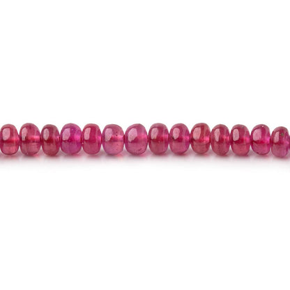 3.2-3.6mm Ruby Plain Rondelle Beads 11 inch 138 pieces