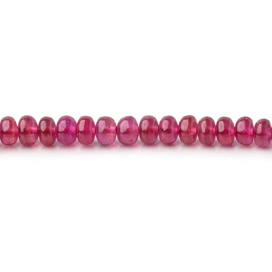 3.2-3.6mm Ruby Plain Rondelle Beads 11 inch 138 pieces