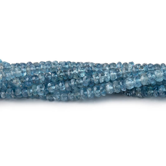 3-3.5mm Santa Maria Aquamarine faceted rondelle beads 16 inch 200 pieces AA