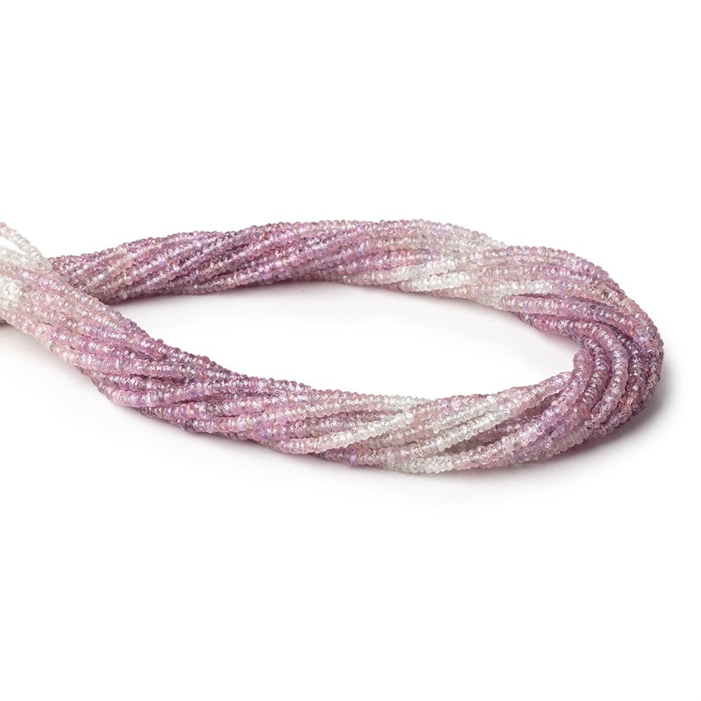 3-3.5mm Shaded Sapphire Faceted Rondelle Beads 17 inch 300 pieces