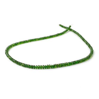 3-4.5mm Chrome Diopside Plain Rondelle Beads 18 inch 220 pieces