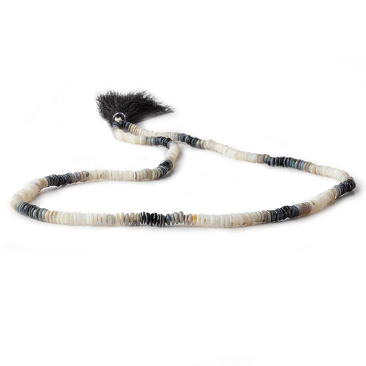 3-4mm Australian Opal Plain Rondelle Beads 18 inch 350 pieces A