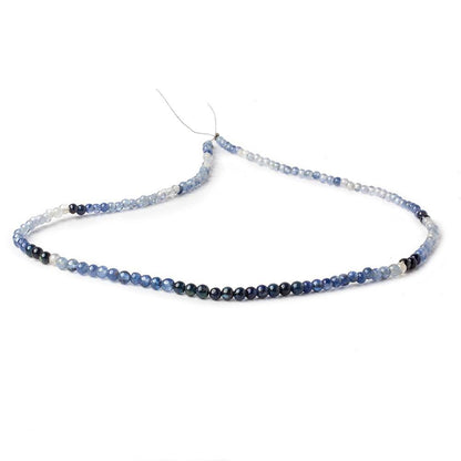3-4mm Blue & White Sapphire Beads 14.5 inch 131 pieces