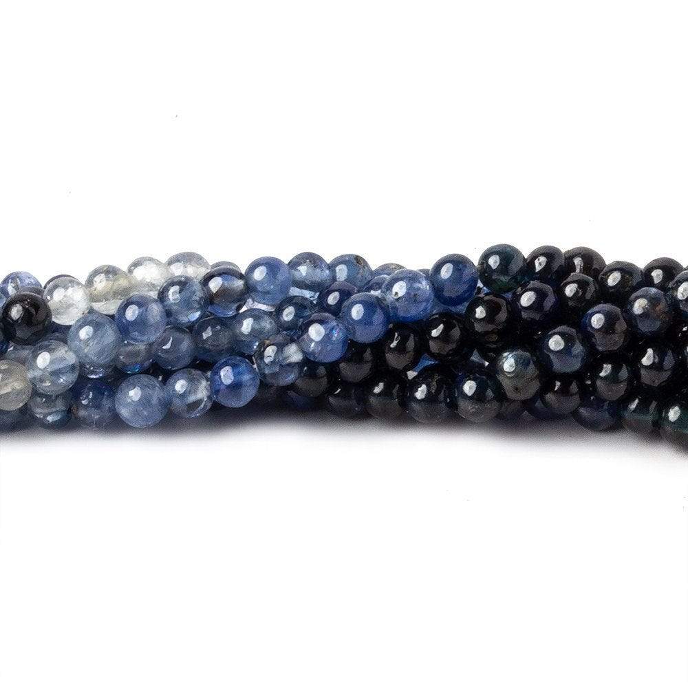 3-4mm Blue & White Sapphire Beads 14.5 inch 131 pieces