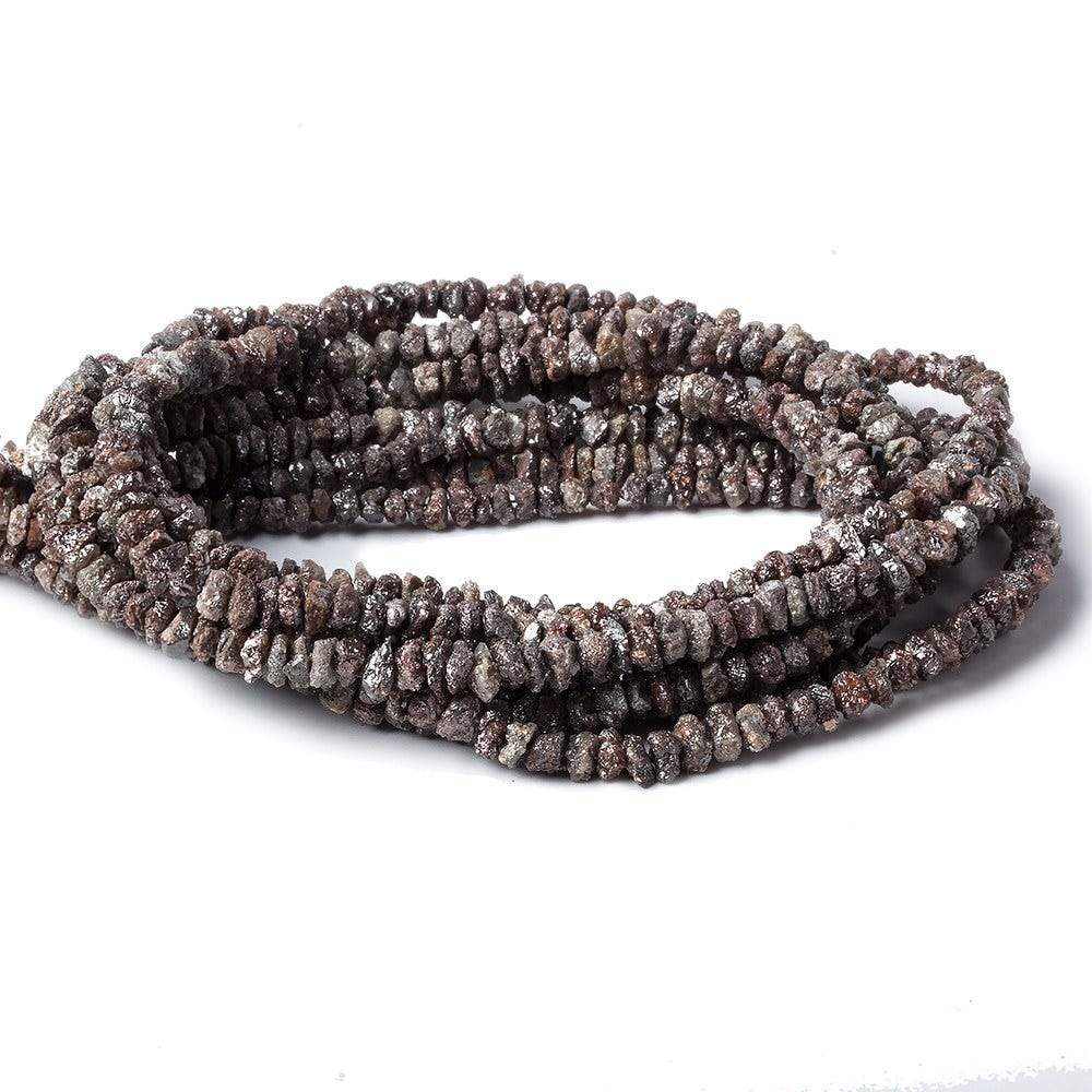 3-4mm Chocolate Brown Diamond crystal nugget beads 15 inch 215 pieces
