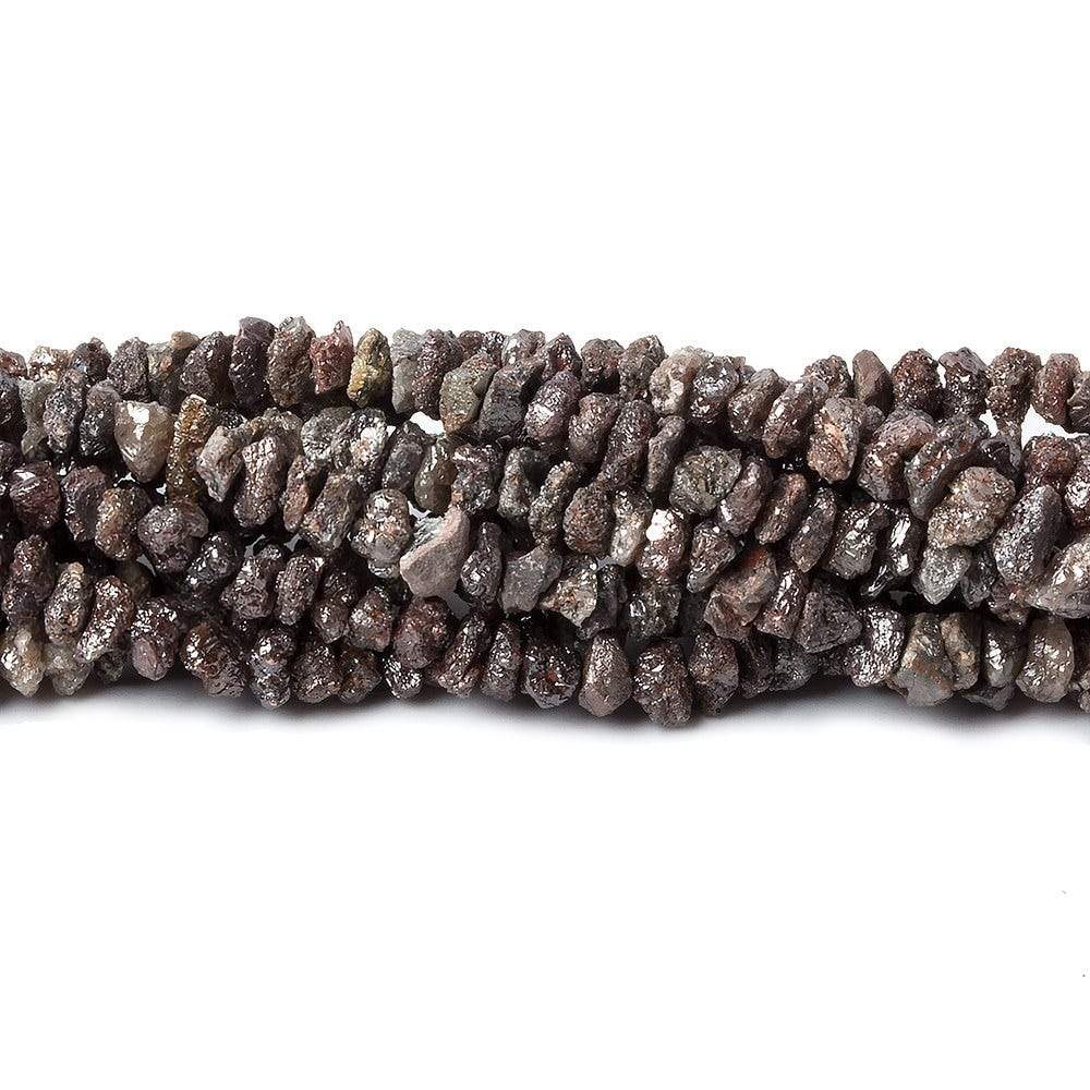 3-4mm Chocolate Brown Diamond crystal nugget beads 15 inch 215 pieces