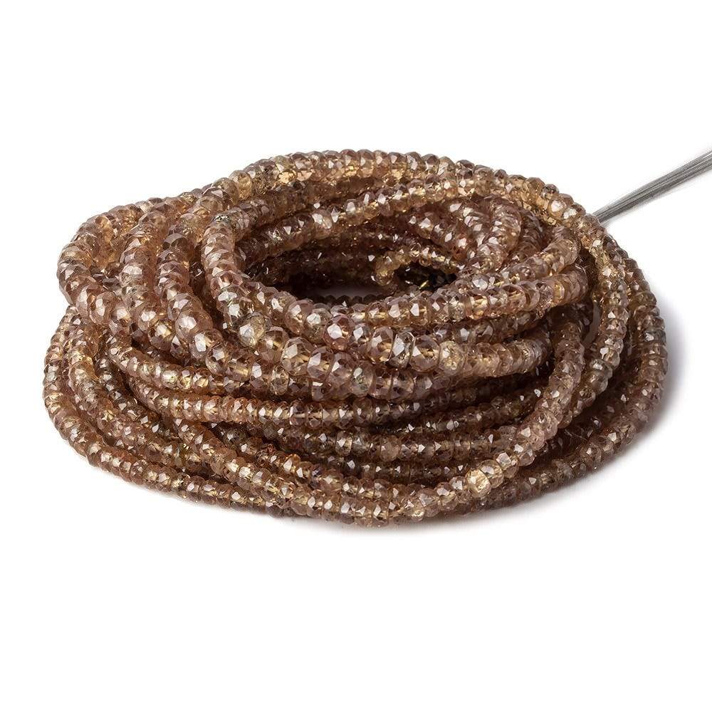 3-4mm Color Change Garnet faceted rondelles 18 inch  AA