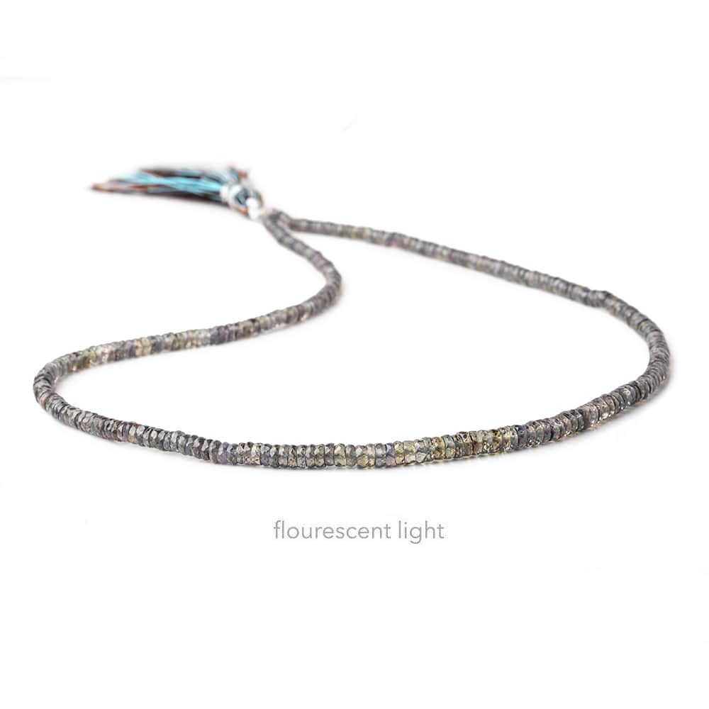 3-4mm Color Change Sapphire faceted heishi beads 16 inch 325 pieces