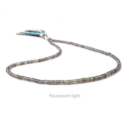 3-4mm Color Change Sapphire faceted heishi beads 16 inch 325 pieces