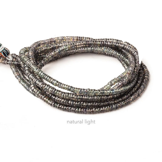 3-4mm Color Change Sapphire faceted heishi beads 16 inch 325 pieces