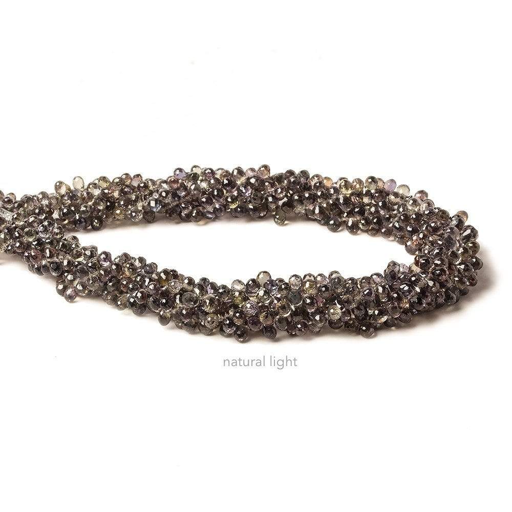 3-4mm Color Change Sapphire Petite Faceted Tear Drop Beads 10 inch 200 pieces