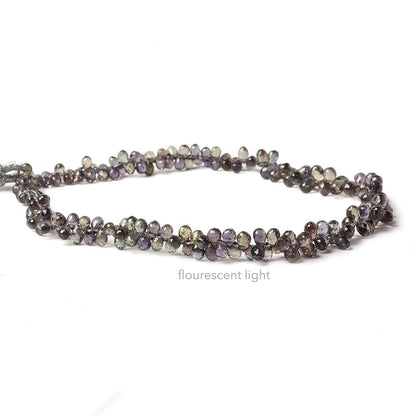 3-4mm Color Change Sapphire Petite Faceted Tear Drop Beads 10 inch 200 pieces