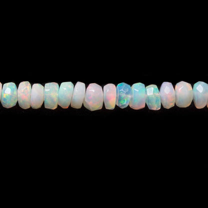 3 - 4mm Ethiopian Opal Faceted Rondelle Beads 15 inch 172 pieces