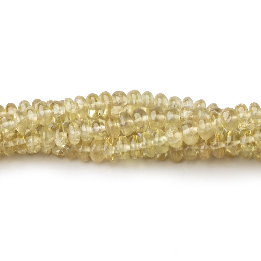 3-4mm Grossular Garnet Plain Rondelle Beads 16 inch 206 pieces AA