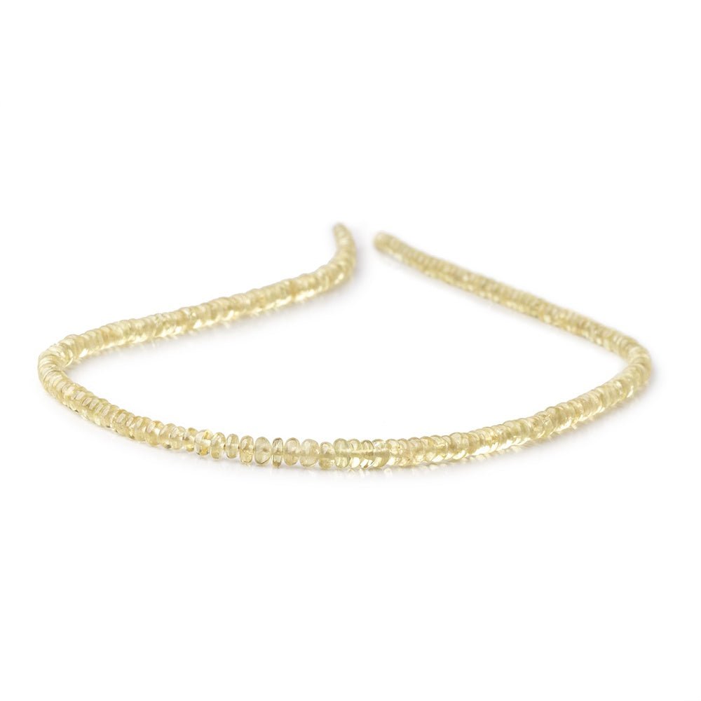 3-4mm Grossular Garnet Plain Rondelle Beads 16 inch 206 pieces AA