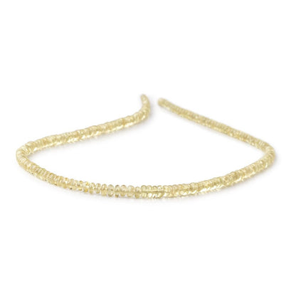 3-4mm Grossular Garnet Plain Rondelle Beads 16 inch 206 pieces AA