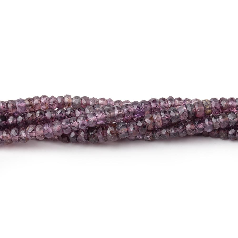 3-4mm Purple Spinel Faceted Rondelle Beads 16 inch 190 pieces AA