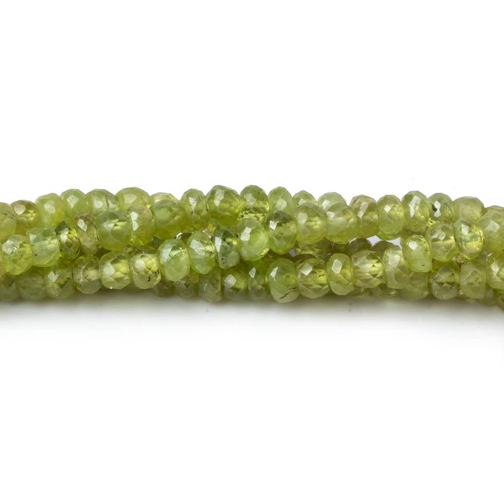 3-4mm Sphene faceted rondelle beads 18 inch 200 pieces AA