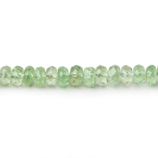 3-4mm Tsavorite Garnet Faceted Rondelle Beads 15.75 inch 187 pieces