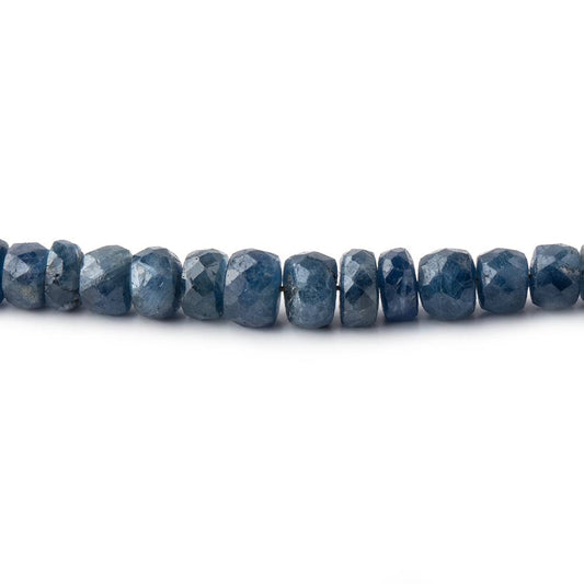 3-5.5mm Blue Sapphire Faceted Rondelle Beads 16 inch 156 pieces