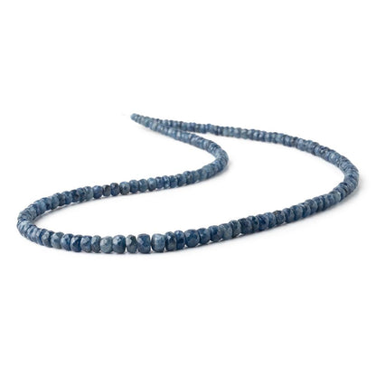 3-5.5mm Blue Sapphire Faceted Rondelle Beads 16 inch 156 pieces