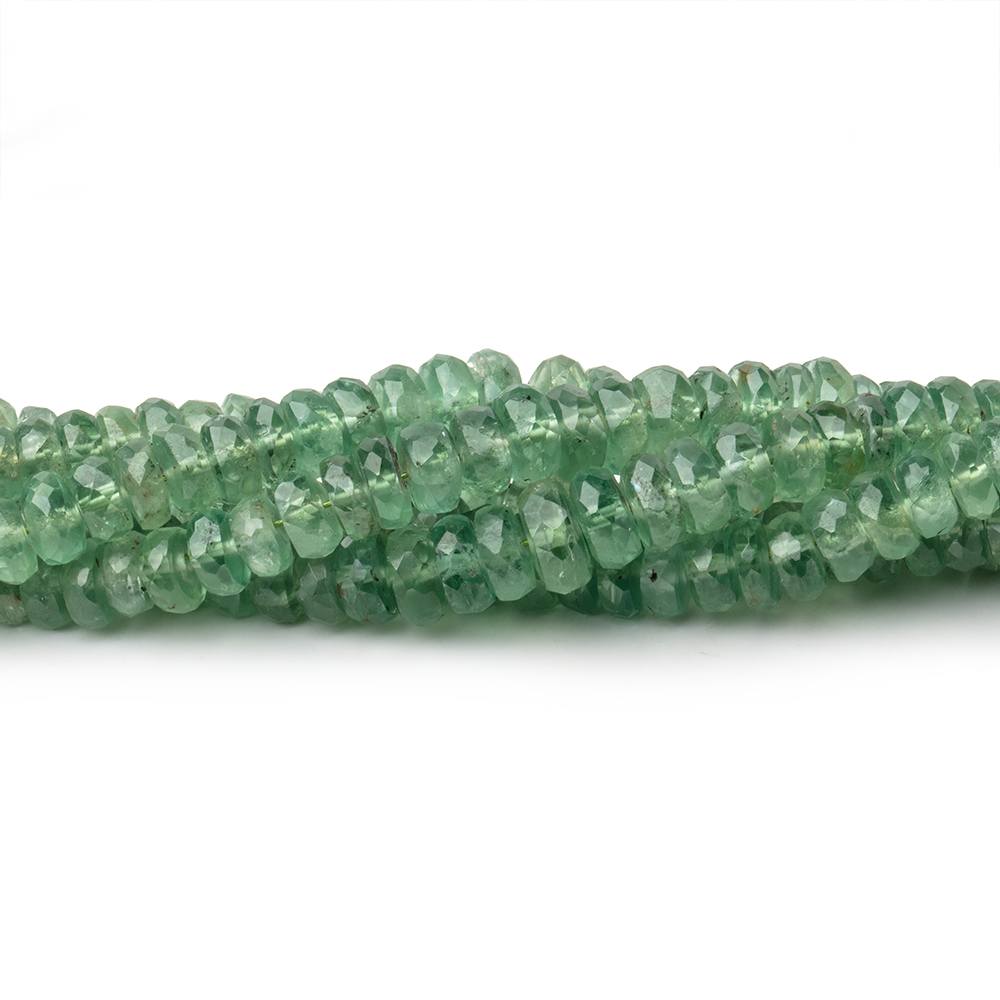 3-5.5mm Green Kyanite Faceted Rondelle Beads 16 inch 215 pieces