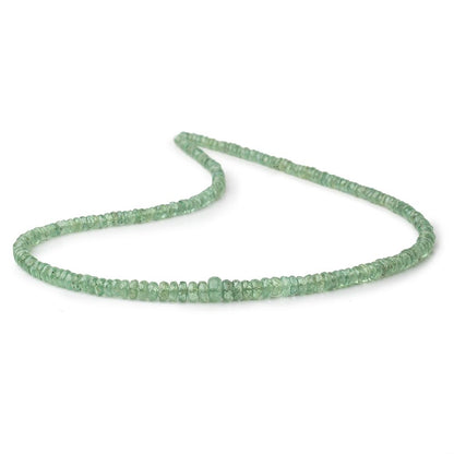 3-5.5mm Green Kyanite Faceted Rondelle Beads 16 inch 215 pieces